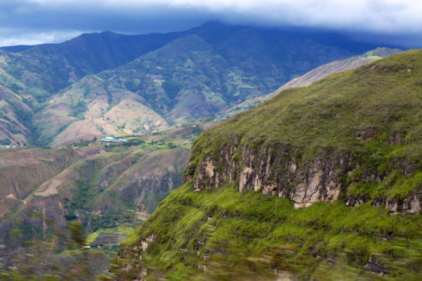 Puracé National Park on the road Pasto - Popayán