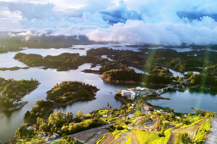 View from Piedra del Peñol Guatapé Colombia