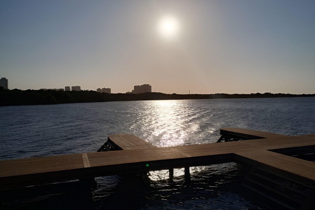 Sunset in Eco Park Ciénaga de Mallorquín, Barranquilla